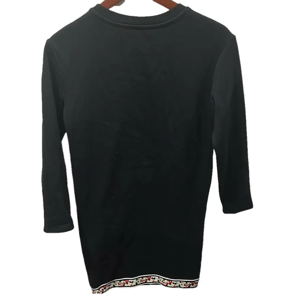 Air Jordan Black Long Sleeve Dress with Colorful Logo size L 12-13yrs GUC